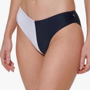 Tommy Hilfiger Womens Colorblocked Bikini Bottom Swimsuit Size Large